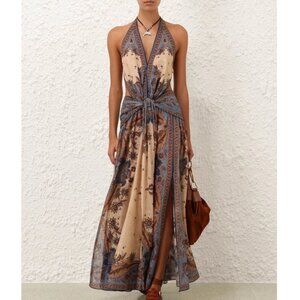 NWOT! Zimmermann Ascension Cotton Halter Maxi Dress